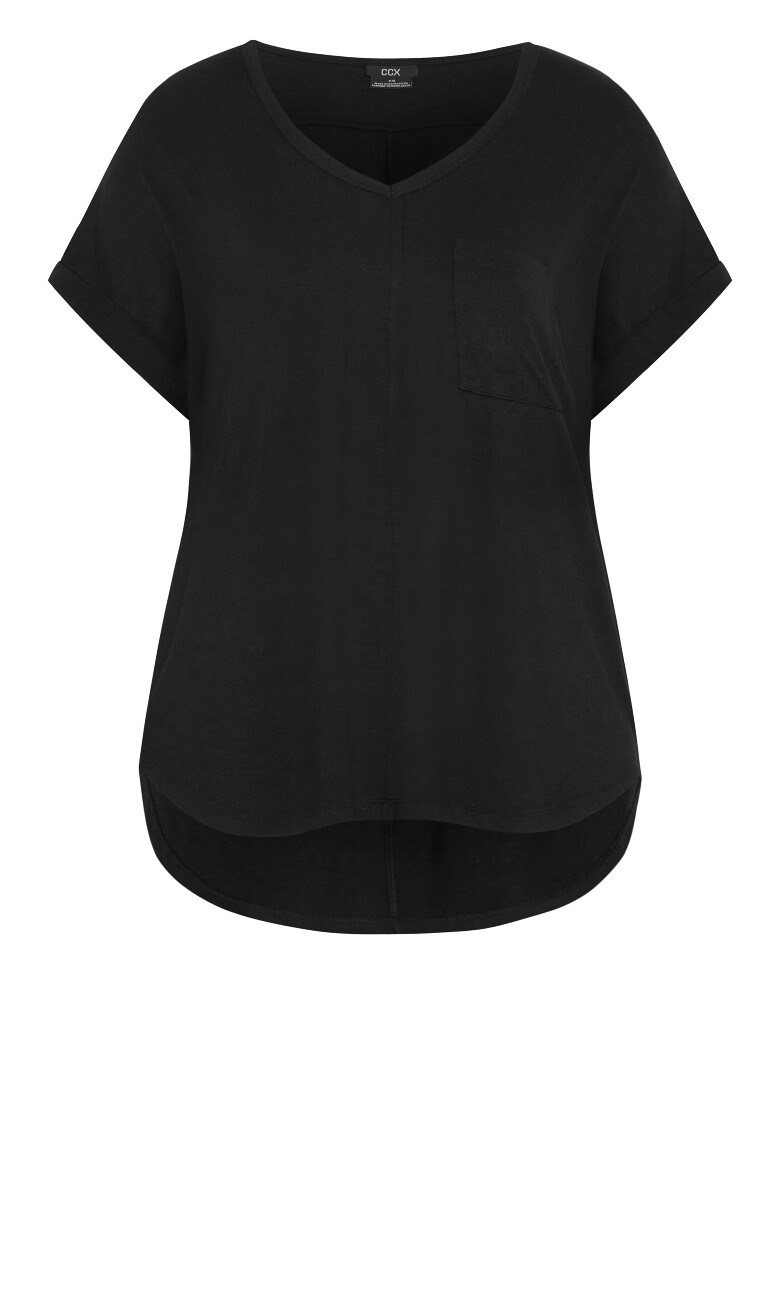 Kiran Hi-Lo Tee - black