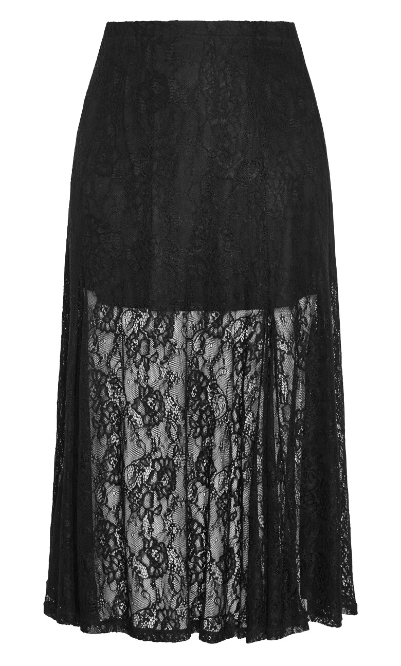 Lacey Maxi Skirt - black