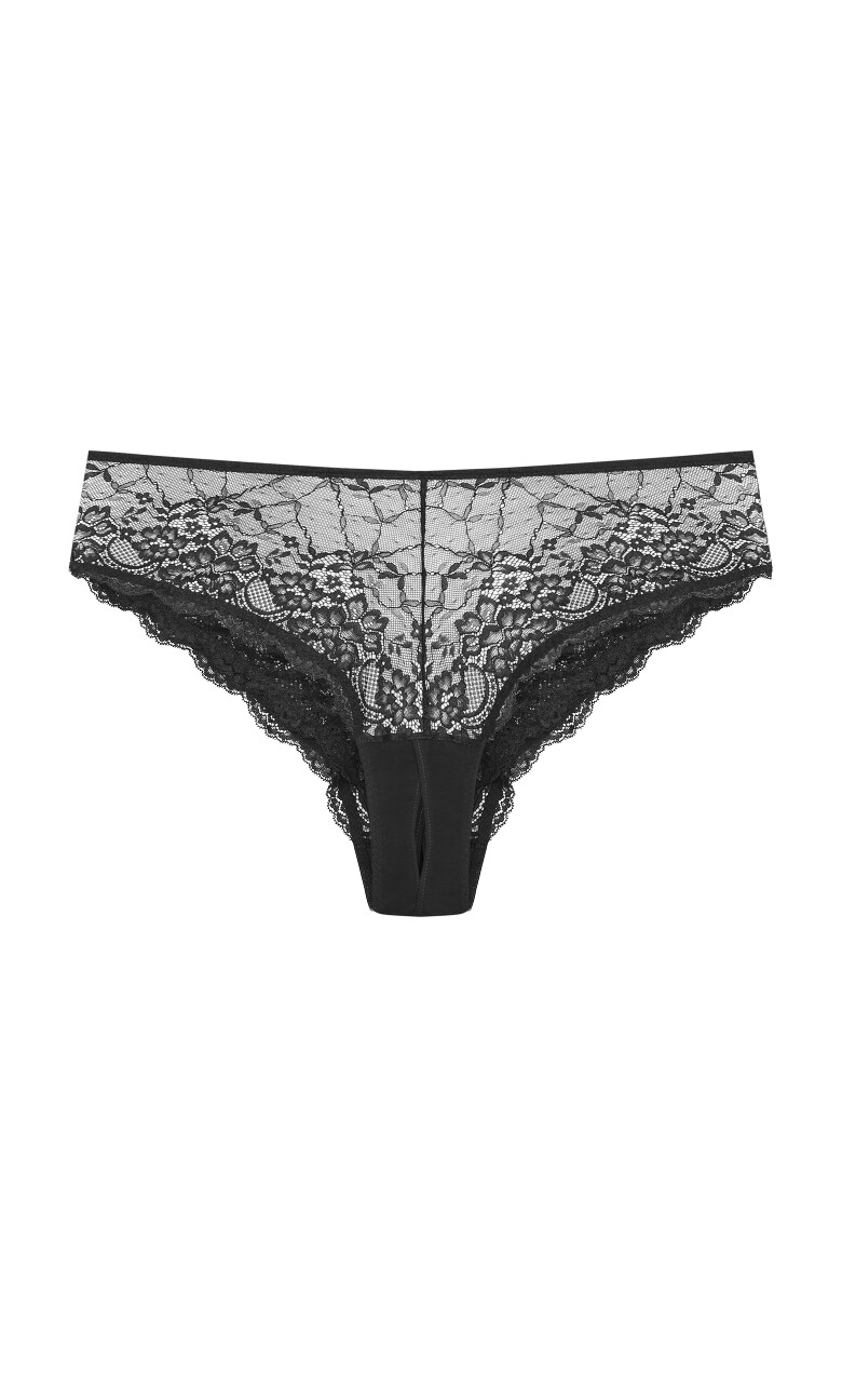 Viva Ouvert Cheeky Panty - black