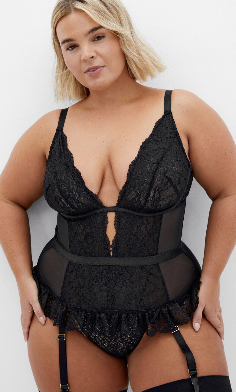 Viva Ouvert Bodysuit - black