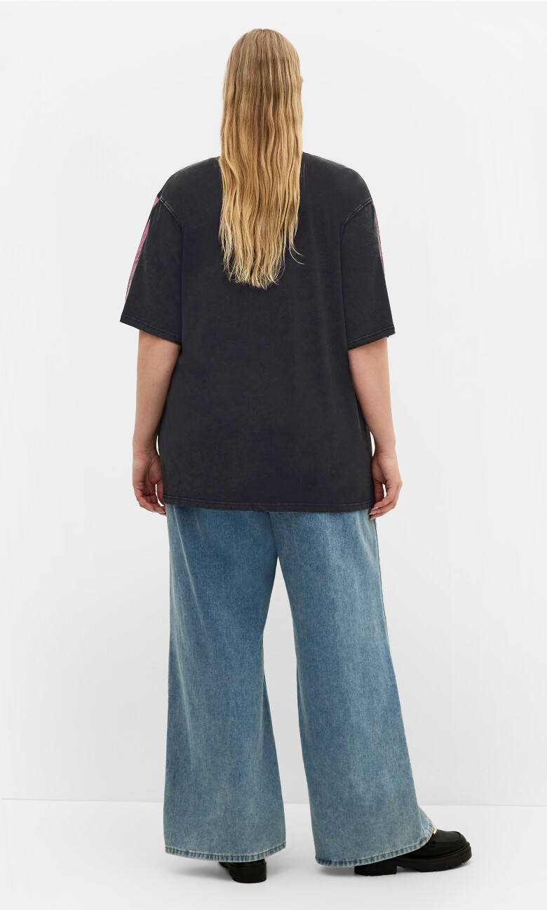Mermaid Wash Tee - black wash