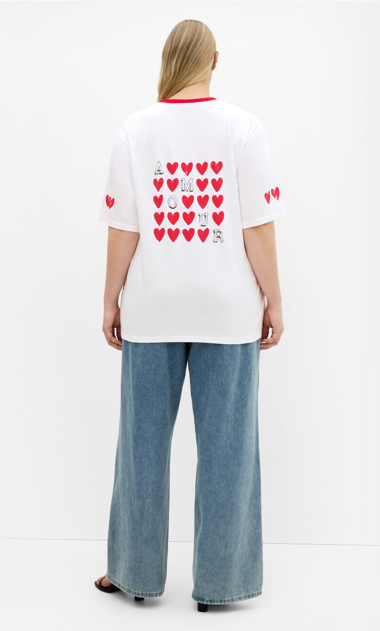 Roll The Dice Oversized Tee - ivory