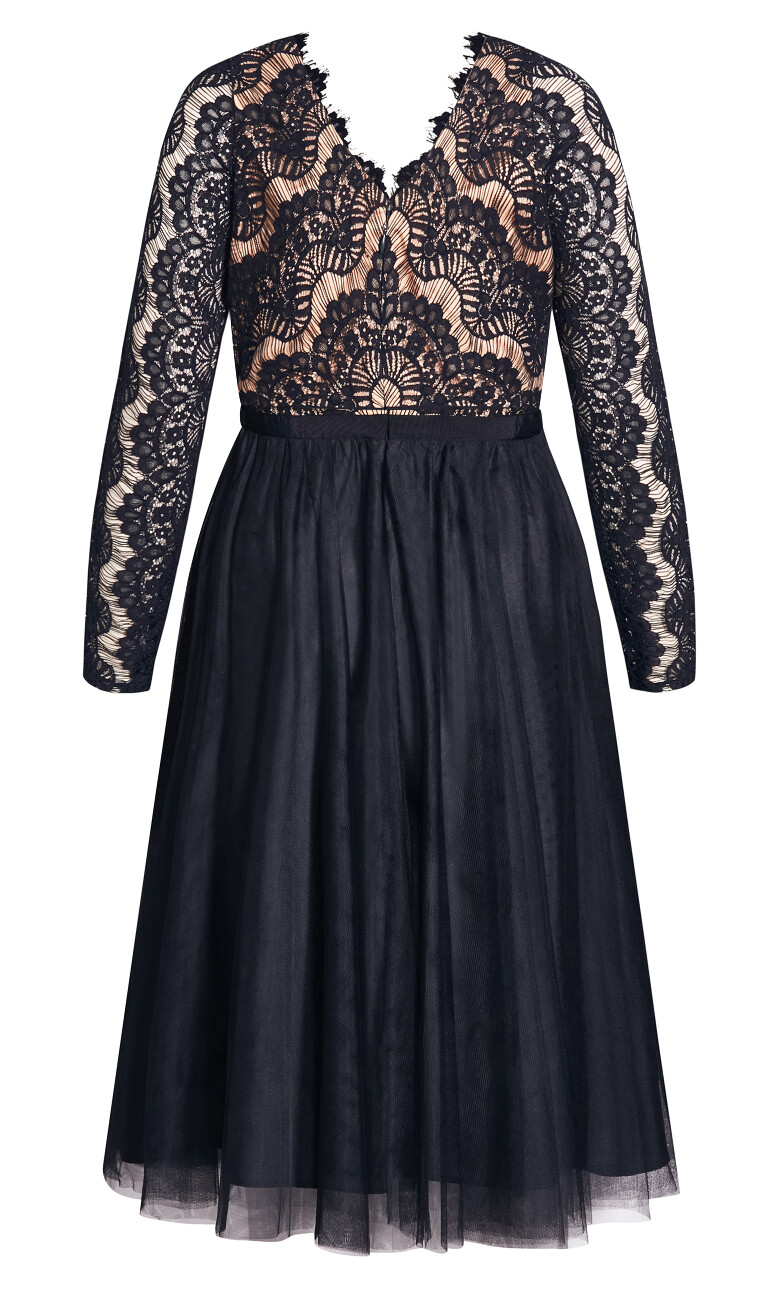 Rare Beauty Midi Dress - navy