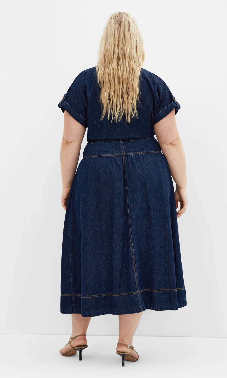 Ari Denim Dress - dark wash