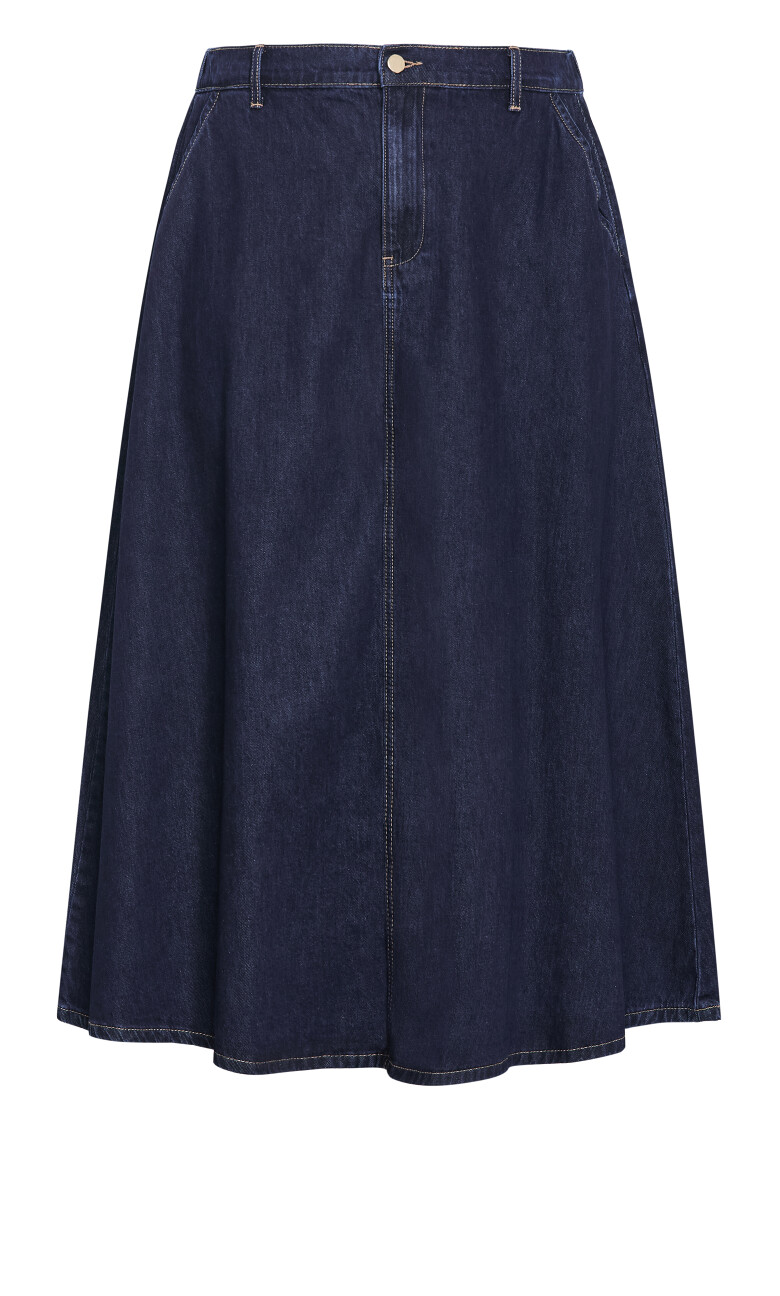Karina Denim Skirt - dark wash