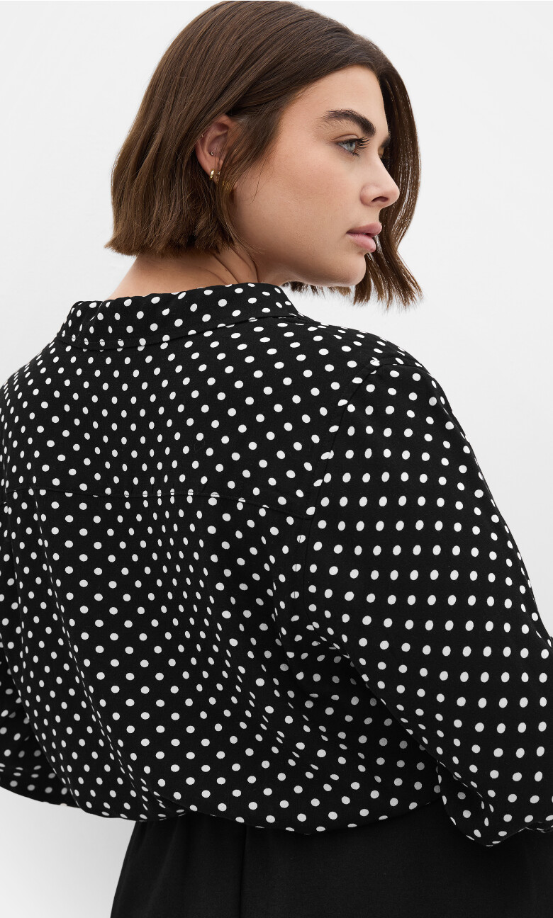 Hesper Mews Spot Shirt - black