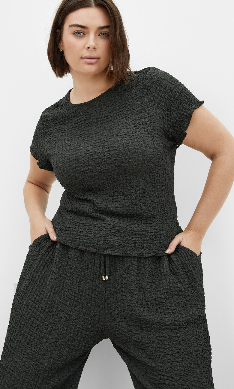Plus Size TOP ZOIE - MILITARY