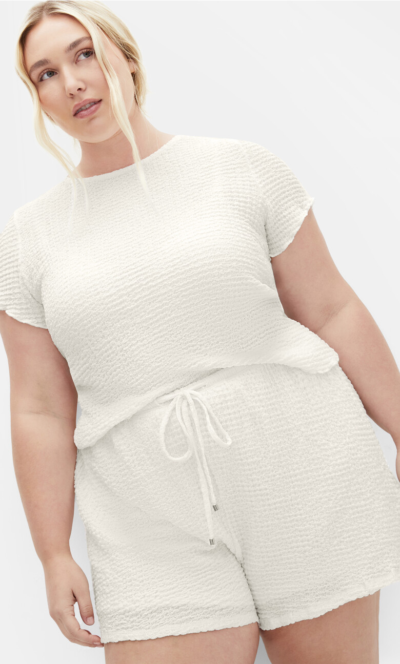 Plus Size SHORT ZOIE L - CREAM