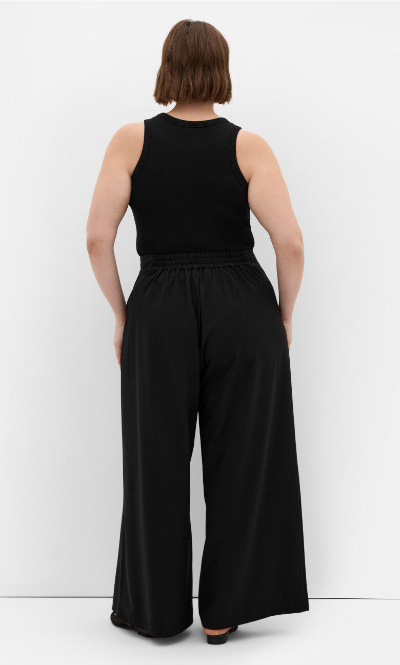 Abbigail Wide Leg Pant - black