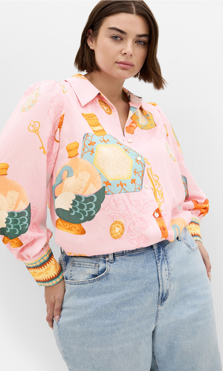 Pluse Size Shirt Stella Beauty - stellar beauty