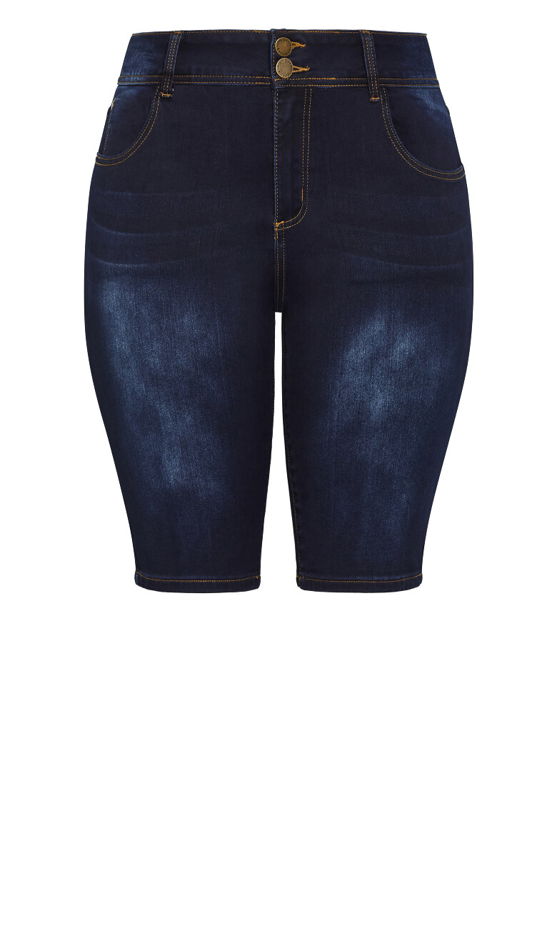 Classic Pins Short - dark wash