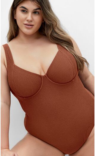 Corfu Underwire 1 Piece - cinnamon