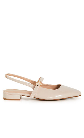 WIDE FIT Peasley Slingback - beige