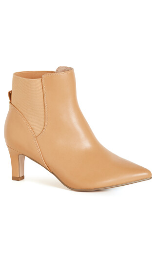 WIDE FIT Sadie Ankle Boot - caramel