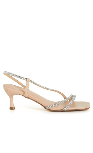 WIDE FIT Party Slingback - nude
