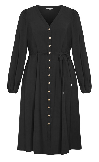 Kristina Midi Dress - black